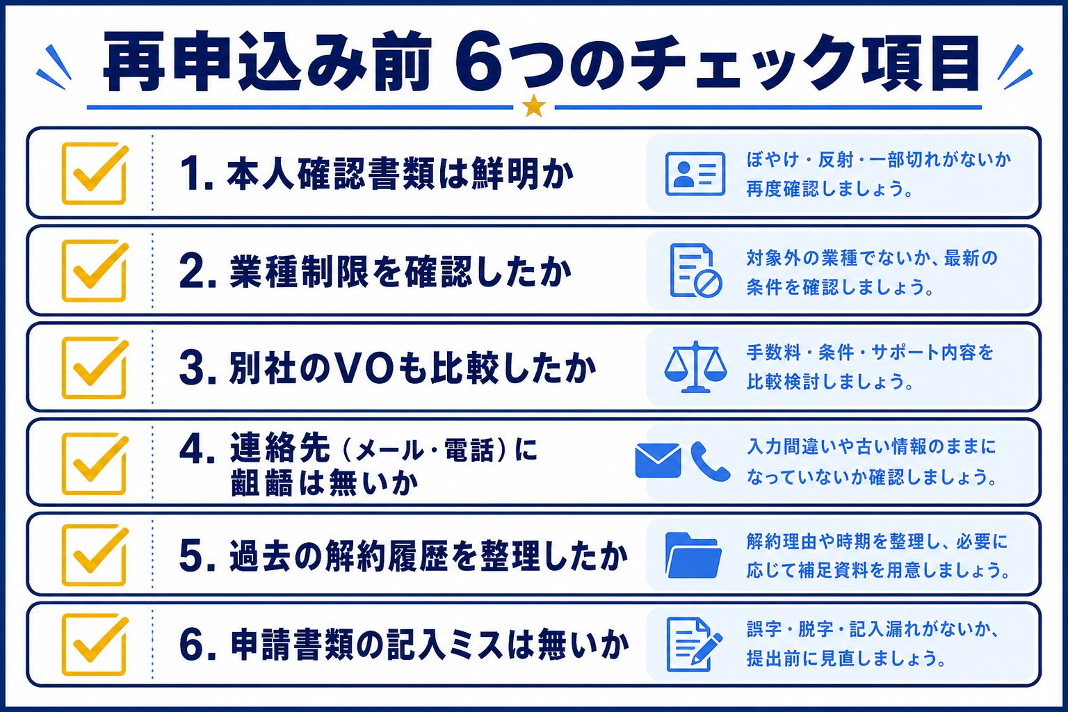 審査に落ちた後の対処法