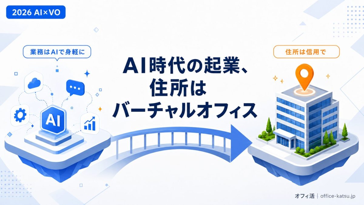 AI時代の起業、住所はバーチャルオフィス｜業務はAIで身軽に・住所は信用で